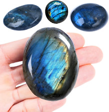 2.4 Inch Labradorite Palm Stone Healing Crystal, Pocket Worry Stone for Anxiety  picture