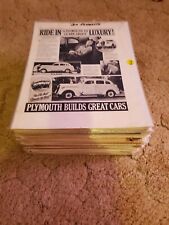 Lot of 140 Plymouth Car Magazine Ads 1937-1967 picture