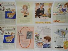 Lot 70 1900s Print Advertising Cereal Shredded Wheat Corn Flakes Wheatena picture