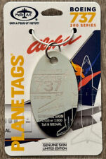 PlaneTags ALOHA Airlines Boeing 737-200 N824AL - EASTER EGG Tag Gray/Blue Combo picture