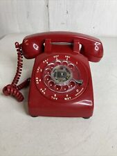 Vintage 1980s Stromberg Carlson SC-500D Red Rotary Desk Telephone Tested Works picture