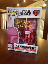 Funko Pop Star Wars Mandalorian 495 Autographed By Christine and Bradley Galey picture