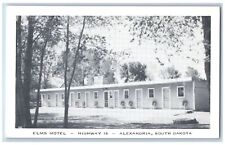 c1920's Elms Motel & Restaurant Cottage View Alexandria South Dakota SD Postcard picture