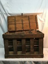 Primitive Farm Country Wood Fruit Berry Box Crate  with 36 Pint Wood Boxes picture