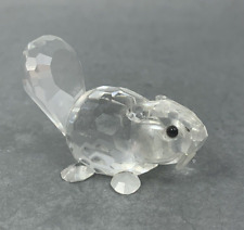Baby Beaver Swarovski Crystal Endangered Species Figurine with Frosted Teeth picture