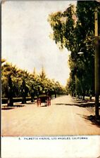 Vtg Los Angeles California CA Palmetto Avenue Street View 1910s Postcard picture