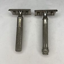 Lot of TWO: Antique Gillette Safety Razors- Comb Razor Heads picture