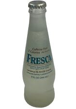 Fresca Soda Bottle Vtg 1987 FULL Translucent Clear Glass Coca Cola Company 9 oz picture