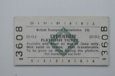 BTC (S) SYDENHAM Platform Ticket No 3608 - 28AUG81 picture