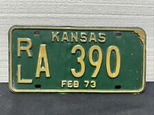 1973 Kansas Truck License Plate, Riley County, RL A 390 picture
