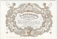Gand Belgium Copper Smelter Clay-coated 'Porcelain' 19th Century Trade Card  picture