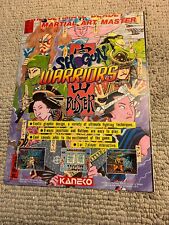 oRIGINAL 1993 AD 11-8 1/4” Shogun Warrior buster Kaneko  Arcade Video GAME FLYER picture