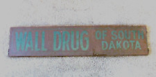 Vintage Wall Drug Store Pharmacy of South Dakota Tin Metal Advertising Sign picture