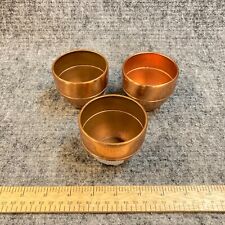 3 Vintage Chase Art Deco Copper Cups picture