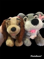 VTG Disney Lady and the Tramp Plush Stuffed Animal Set picture