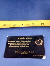 Vtg Mother's Heart Pin Button Pinback *521-104 picture