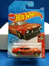 Hot Wheels Custom Ford Maverick HW Flames #9/10 Red Diecast 1:64 Scale 142/250 picture