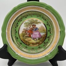 Vintage Fragonard Courting Plate Bavaria Germany MM Crown Backstamp 7.5” Mint picture