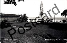 1955 MARQUETTE MI, Lakeside Park, LL Cook RPPC,  jj104 picture
