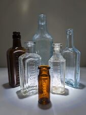 Lot Of 6 Vintage Bottles Scott's Emulsion Piso Co. Pharmacy Bottle Bell-anns  picture