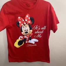 Minnie Mouse Women’s Medium Red T-Shirt Walt Disney World Florida picture