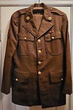 WWII US ARMY AIR CORPS FORCE WOOL UNIFORM JACKET COAT AND TROUSERS  - 39R picture