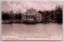 Concord St. Paul School Postcard 1905 Sheldon Library New Hampshire UDB Unposted picture