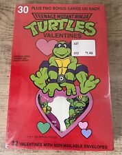 Vintage 1990 Teenage Mutant Ninja Turtles Valentine Day Cards Mirage Studios NOS picture