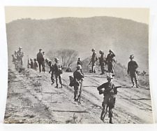 1969 US Army Troops Patrolling Road with Korean Troops Photo 8x10
