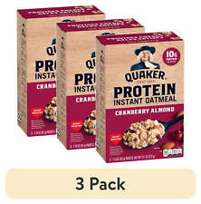 (3 pack) Quaker Protein Instant Oatmeal, Cranberry Almond Flavor, 6 Pack picture