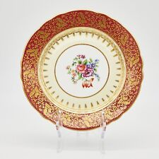 JOHN AYNSLEY & SONS Burgundy & Gold antique Dinner Plate 8,5 in picture