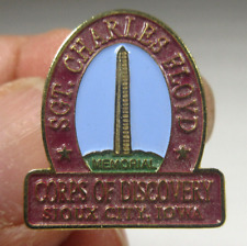vintage SGT Charles Lloyd Corps of Discovery Sioux City Iowa souvenir lapel pin picture