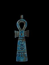UNIQUE ANTIQUE ANCIENT EGYPTIAN Stone Key of Life Good Magic Hieroglyphic picture