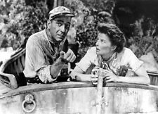 The African Queen Humphrey Bogart Katharine Hepburn onboard boat 18x24 poster picture