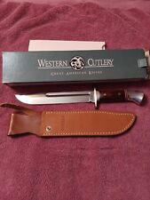 Vintage New WESTERN CUTLERY USA W46-8 N BOWIE  Fixed Blade Knife Sheath W46 8N picture
