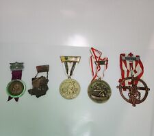 Vintage German Hiking Medals  Olympics Deschler 1980 - 1986 Moscow LA Lot Of 5 picture
