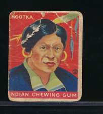 1933-40 Goudey R73 Indian Gum #104 Nootka (series of 264) poor picture