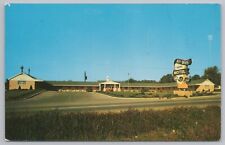 Roadside~Jeff Davis Motel~Distant View~Hopkinsville Kentucky~Vintage Postcard picture