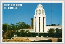 St Charles Municipal Building, Fox River Valley, St Charles IL Illinois Postcard picture