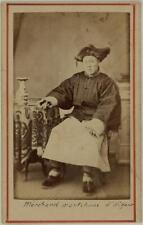 China - Uyghur merchant from Munchuria. cdv Chinese Turkic Asia. Ca. 1875-80 picture