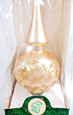 Christmas Tree Topper Gold Blown Glass Ornament Germany Lauscha Glas 10