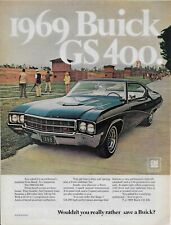 1969 Buick GS 400 340HP V8 Skeet Gun Ranch Photo Car Black  Vintage Print Ad picture