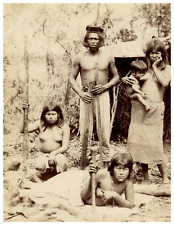 Toba Indian Group of Gran Chaco, Argentina, South America Vintage pr picture