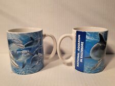 Baltimore National Aquarium Dolphin Coffee Mug Set of 2 New old stock picture