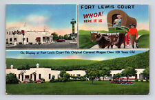 Fort Lewis Tourist Court US Route 11 & 460 Salem Virginia VA Postcard picture