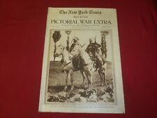1914 OCTOBER 22 NY TIMES PICTORIAL WAR EXTRA SECTION - ALGERIAN CAVALRY- NP 3934 picture