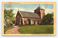 Old Postcard Church Recessional Glendale Los Angeles Cancel 1946 picture