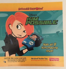 McDonald's Kim Possible Translite Advertising Sign. Mint, With , Ad picture