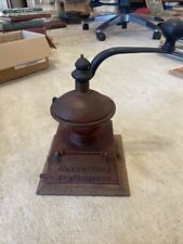 Antique cast iron GRISWOLD GRAND UNION TEA CO. coffee grinder mill Orig. Patina picture