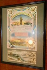 Framed Facsimiles of Rare Wonderful Jewish New Year Cards. Shifskarte. Judaica picture